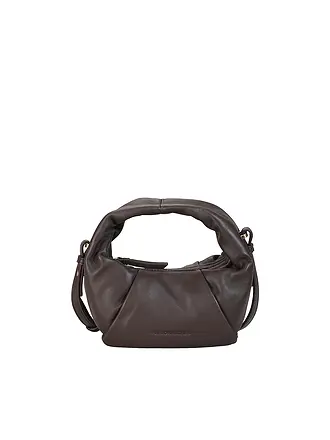 LES VISIONNAIRES | Bolso de cuero - Mini Bolso GRETA MINI ESSENTIAL SILKY | braun